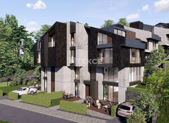 Semi-Detached Villas with Private Pool in Sarıyer, Istanbul