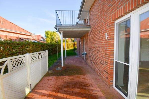 Terrasse am Wohn-/Esszimmer &amp; Bädern