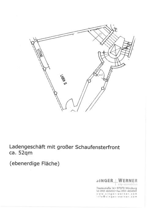 Würzburg Ladenlokale, Ladenflächen 