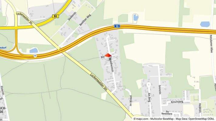 Geolyzer Kartenausschnitt