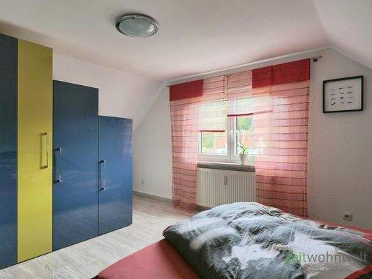 Blick ins Schlafzimmer