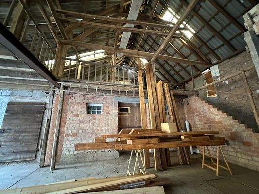 Scheune | EG | Blick auf OG