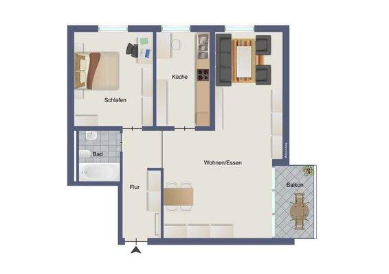 Grundriss visualisiert