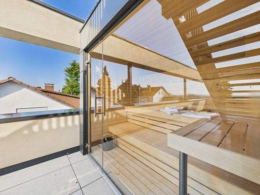 ...und Zugang zur Sauna