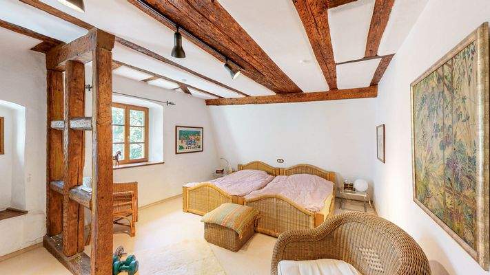 Schlafzimmer 1 im Mühlengebäude