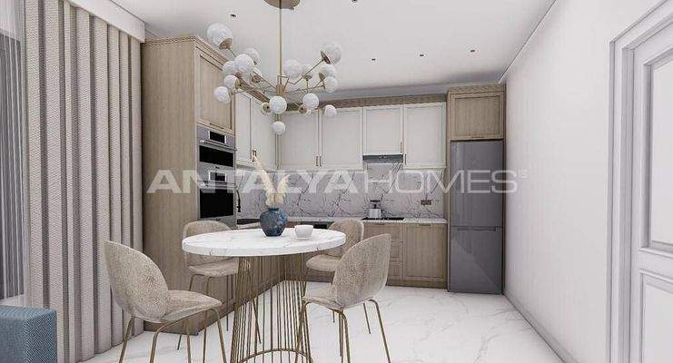 Sea View Flats in a Complex with Swimming Pool in Alanya Oba