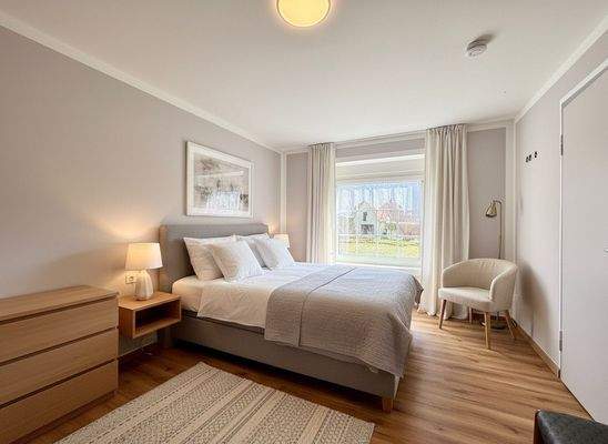 Schlafzimmer virtuell bearbeitet