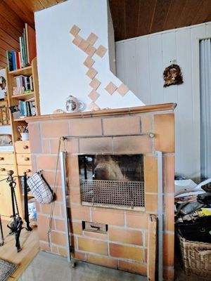 1. OG - Wohnküche mit Kamin