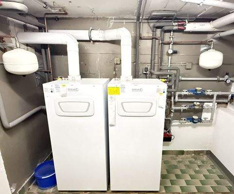 erneuerte Heizungsanlagen der Wohnungen 1 und 2