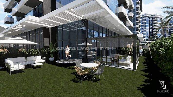 Luxury Apartments in a Complex with Hotel Amenities in Alanya