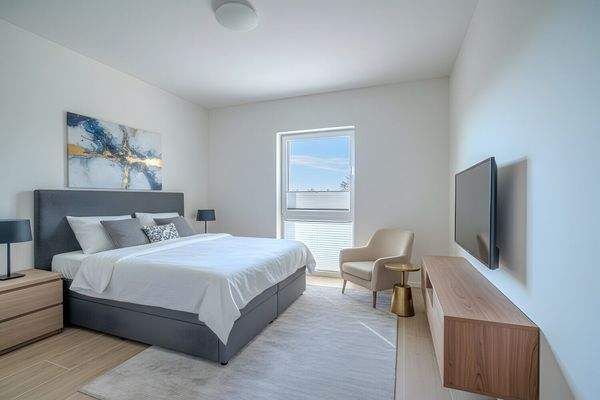 Schlafzimmer digital möbliert