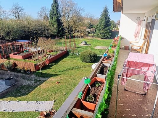 Blick vom Balkon