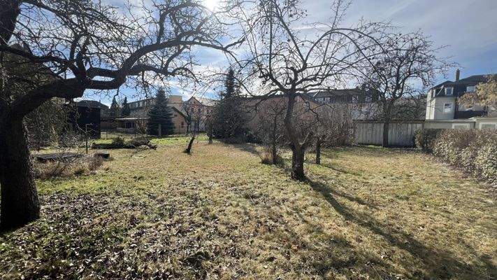 Blick in das Grundstück