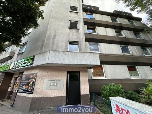 Frontansicht Apartmenthaus 41A/B und 58