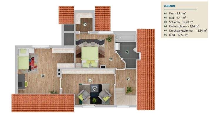 Grundriss Dachgeschoss