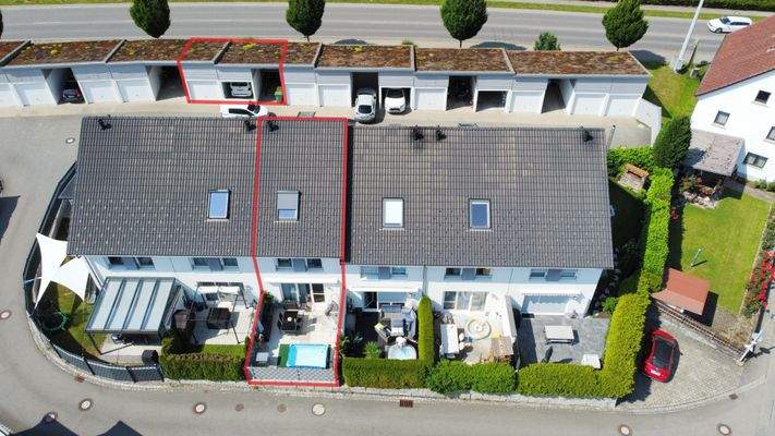 Blick auf die Hausrückseite