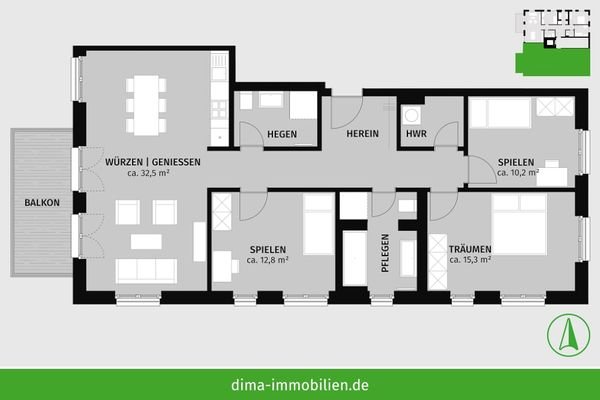 N16.03 im 1. Obergeschoss