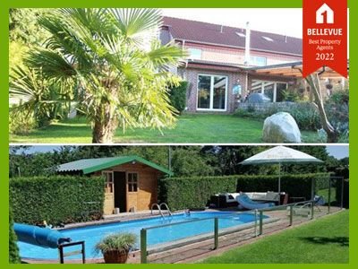 +++ Mediterranes Flair zu Hause – über 3 Etagen mit 1.435qm Grundstück, Pool mit Solarheizung, EBK und Kaminofen inkl.! +++