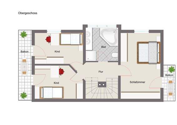 Grundriss Obergeschoss