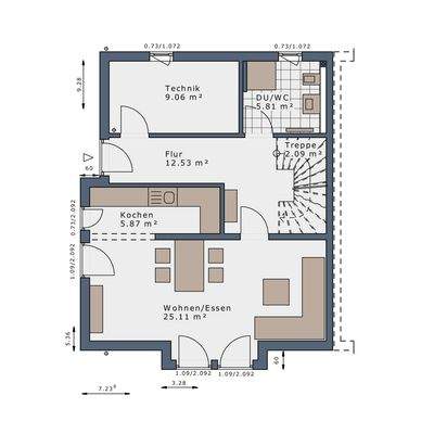 Grundriss EG (Beispiel)