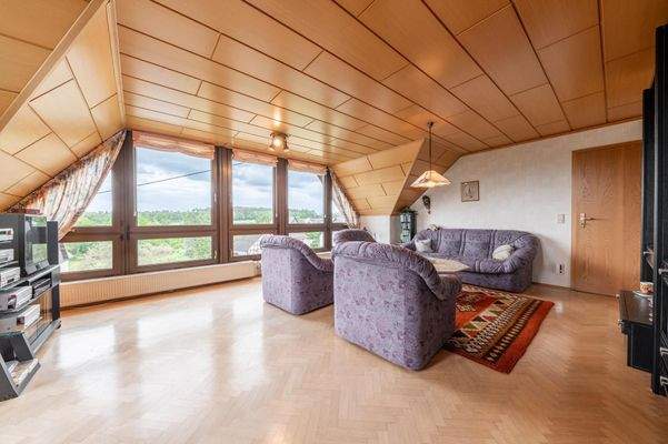 Panorama im Dachgeschoss