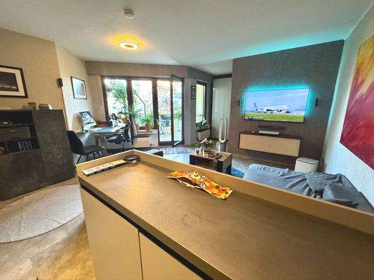 offene Gestaltung - Blick zum Balkon