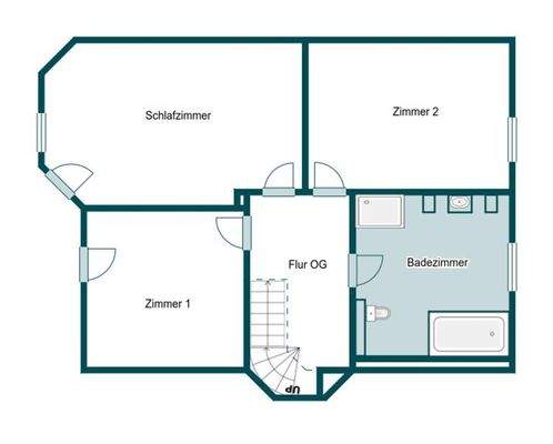 Grundriss Skizze 1.OG
