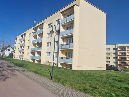 Hausansicht mit Balkone