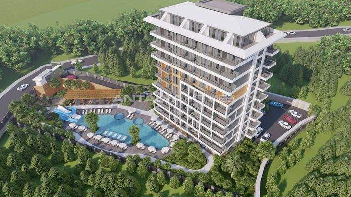 Sea-View Flats in a Complex in Alanya Tosmur