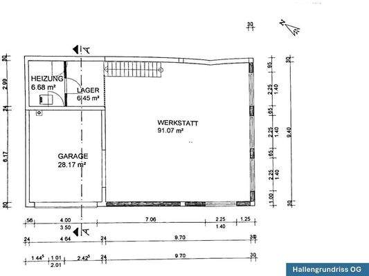 Grundrisse Halle Heizung