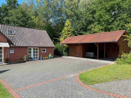 Der Blick auf den Hof