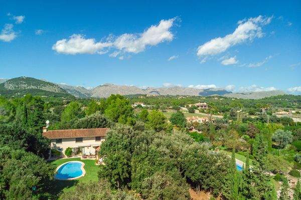 Die Finca ist von Bäumen umsäumt