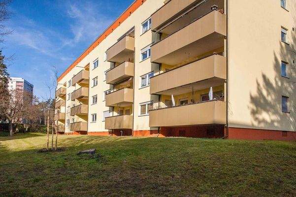 Grünfläche der Wohnanlage