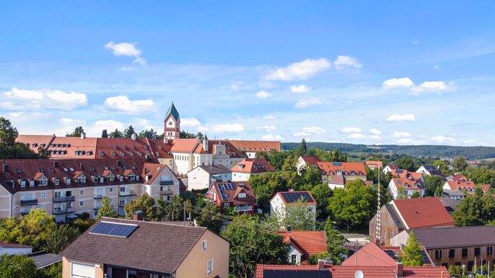 Ausblick zum Kloster Scheyern