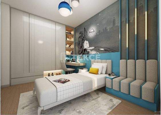 Apartments in Complex with Rich Landscaped Garden in İstanbul