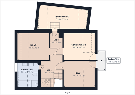 Grundriss Obergeschoss