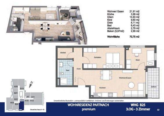 Grundriss Obergeschosswohnung