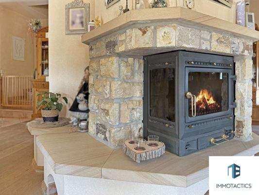 Detailbild Kamin Wohn/Esszimmer