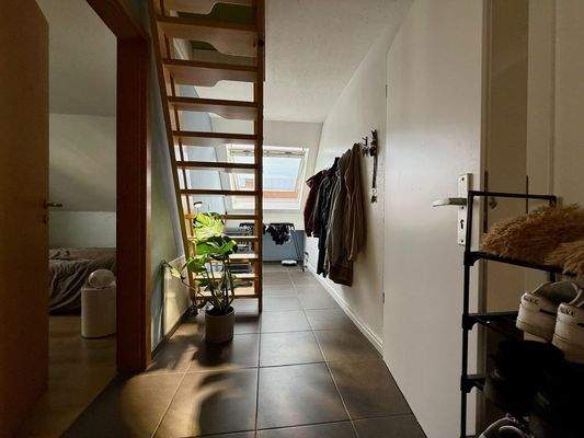 Dachgeschoss: Aufgang zum Dachboden