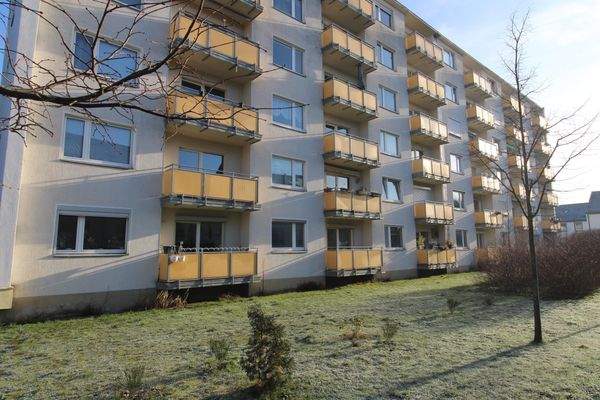 Ansicht hinten mit Balkonen