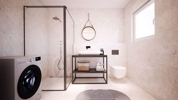 Muster eines Badezimmers