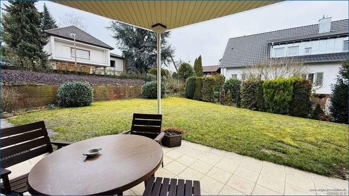 Blick von der Erdgeschoss Terrasse