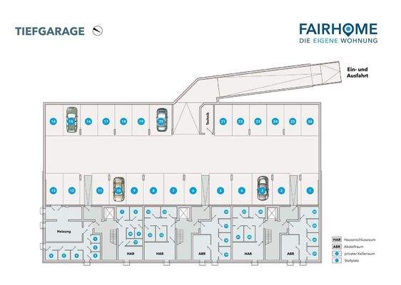 Am Glessener Feld_FAIRHOME_Haus 3_Tiefgaragenplan.