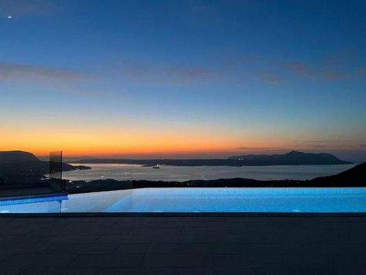 Kreta: Steinvilla mit Meerblick und Infinity-Pool in Drapanos zu verkaufen