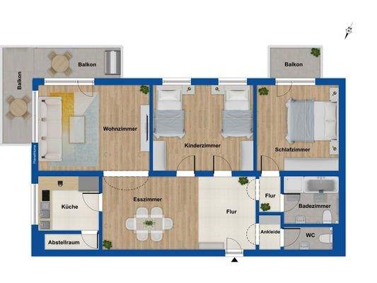 Grundriss Obergeschoss