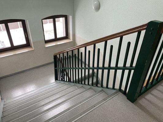 gepflegter Treppenaufgang