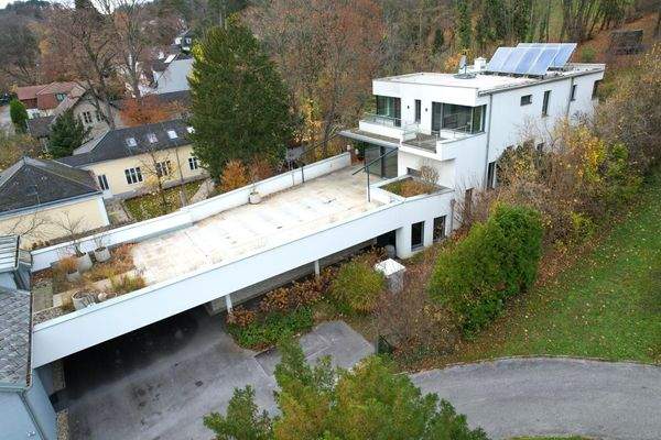 Ansicht Carport mit Haus