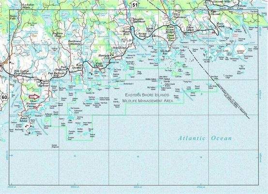 Lage an der Eastern Shore