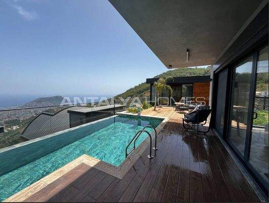 Panoramic Sea View Smart Villas in Alanya Tepe