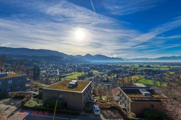 Weitblick vom Grundstück Blickrichtung Rheintal